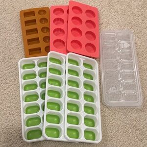 Silicone Mold and Ice Cube Tray Set